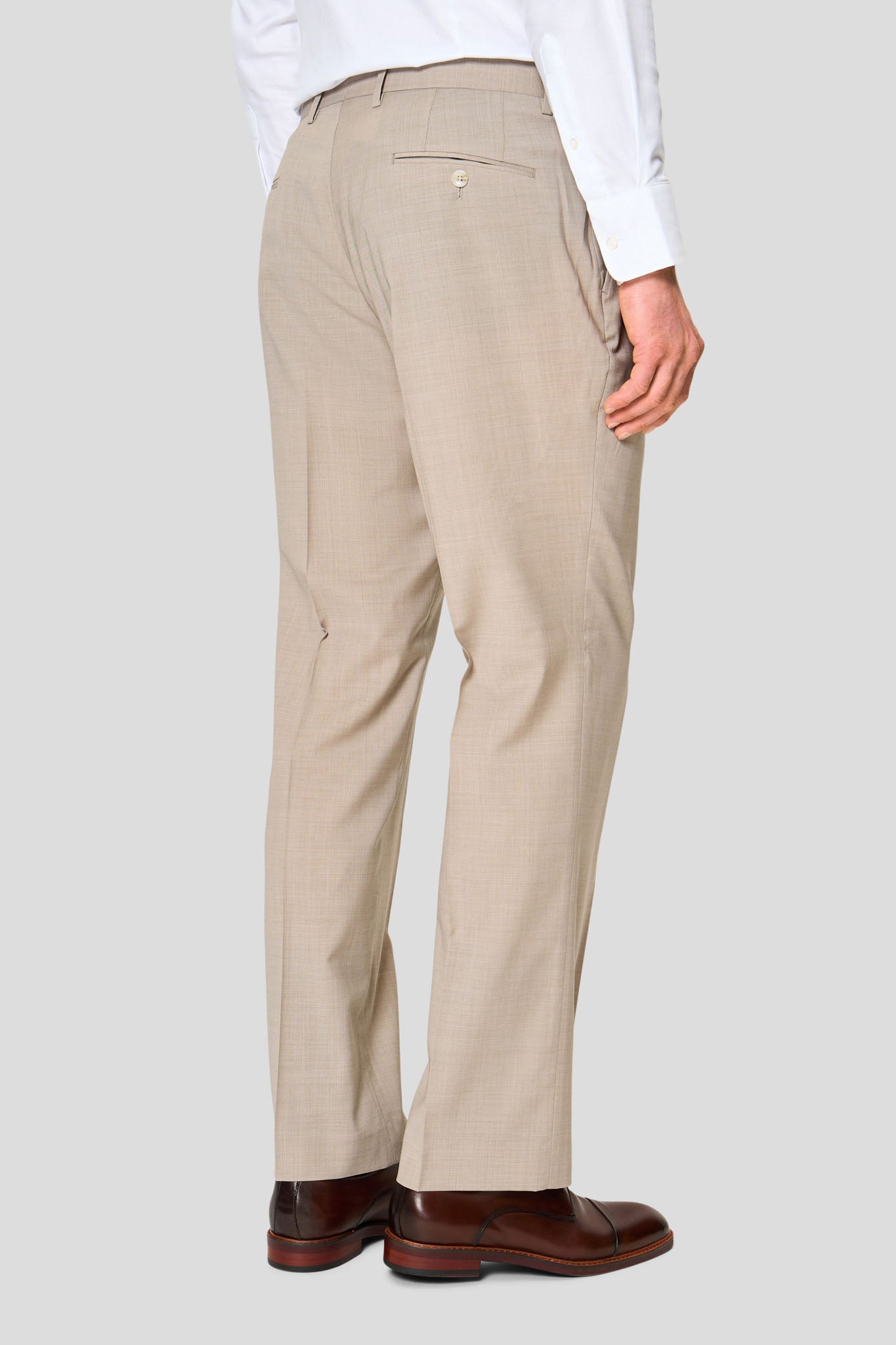 EXCLUSIVE sand three-piece jakkesæt