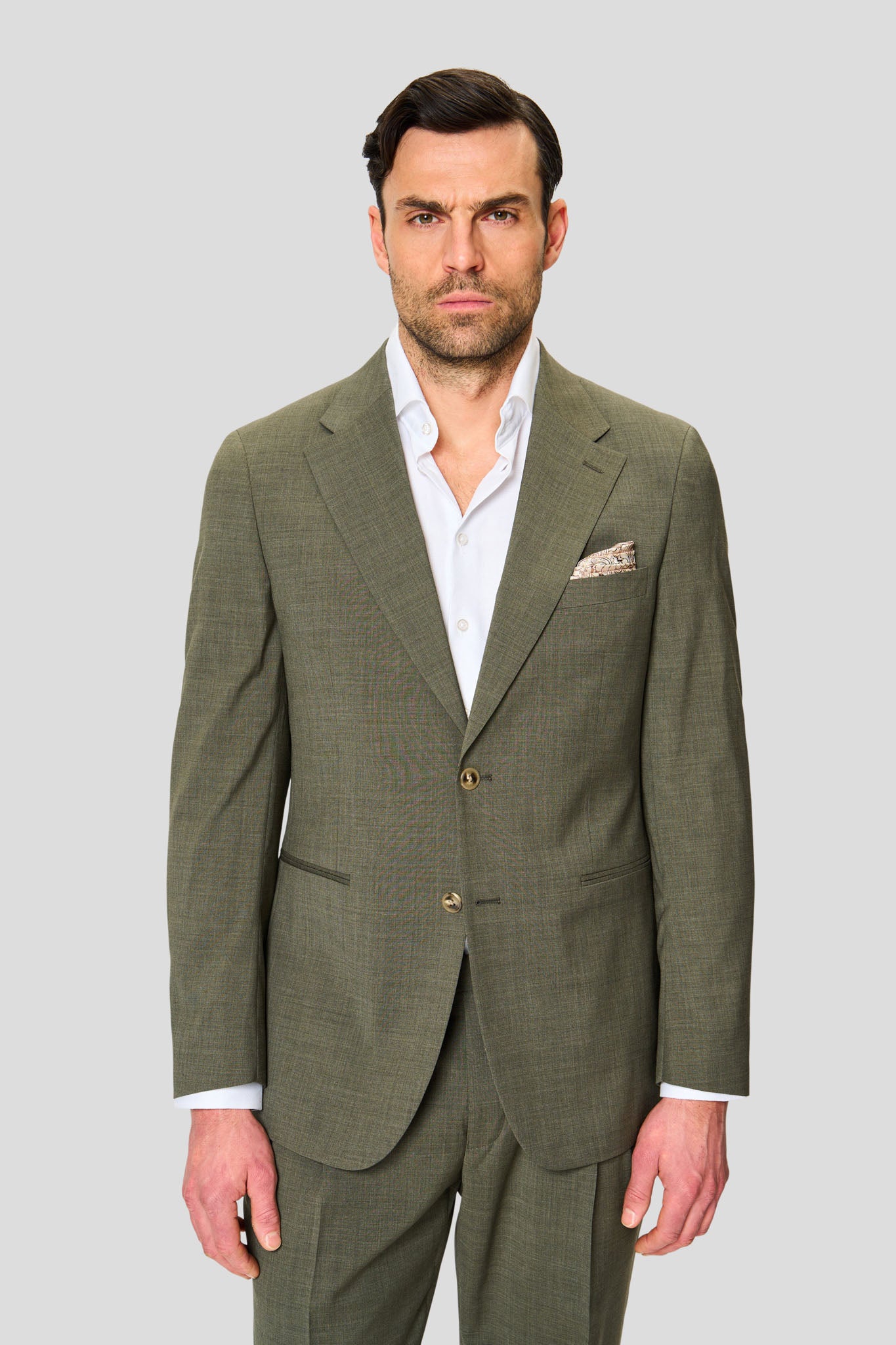 EXCLUSIVE grøn meleret blazer