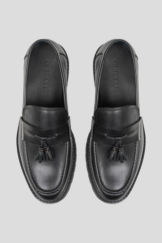 Sort chunky loafer med tassel SUIT CLUB