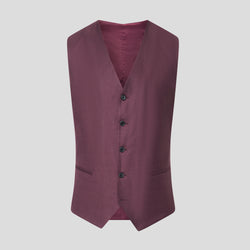 PRESTIGE bordeaux Leinenweste