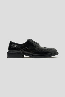 Sort brogue sko