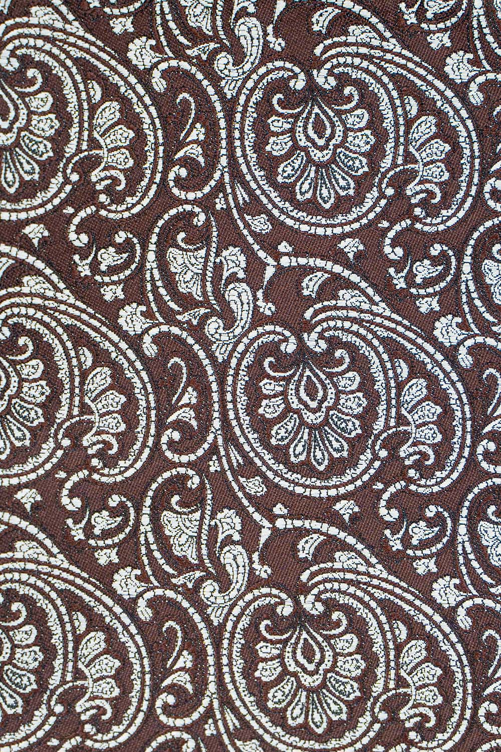 Slips & lommekluds pakke (brun & hvid paisley) suitclub.dk