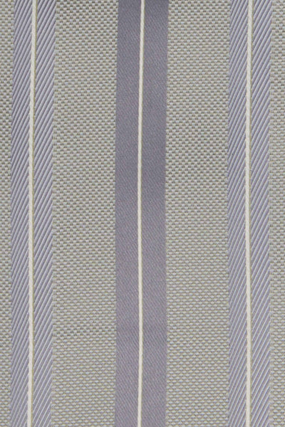 Lysegrønt og gråt stribet slips