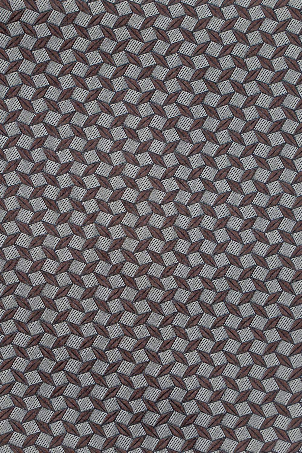 Brunt & beige geometrisk slips PVD