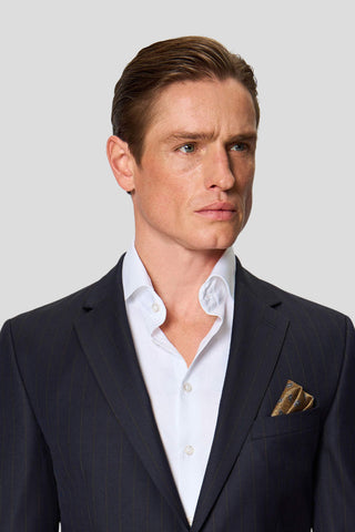 HERITAGE navy blazer med nålestriber MBO