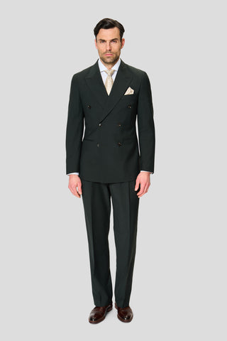 PREMIUM grønt dobbeltradet jakkesæt