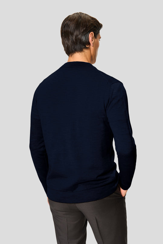 Marineblauer Merino-Cardigan