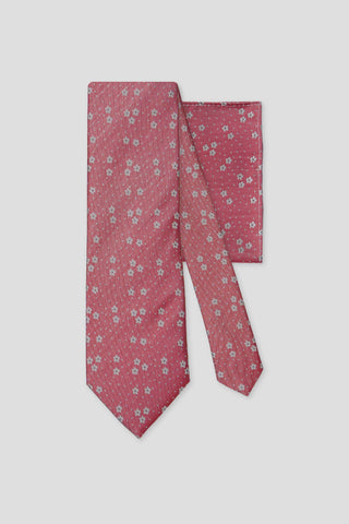 Slips og lommekluds pakke (rosé blomstret i silke) suitclub.dk