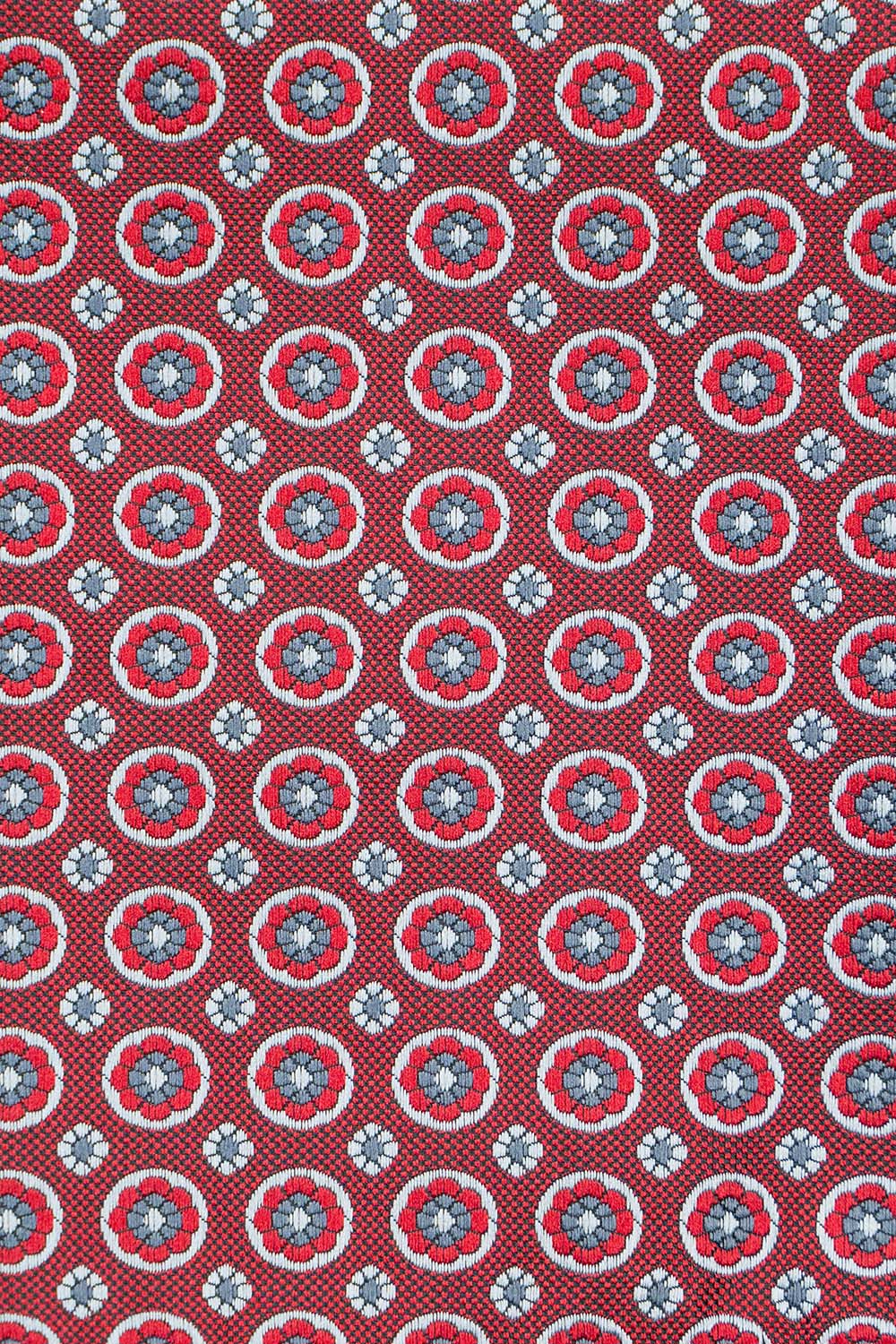 Rødt blomstret slips PVD