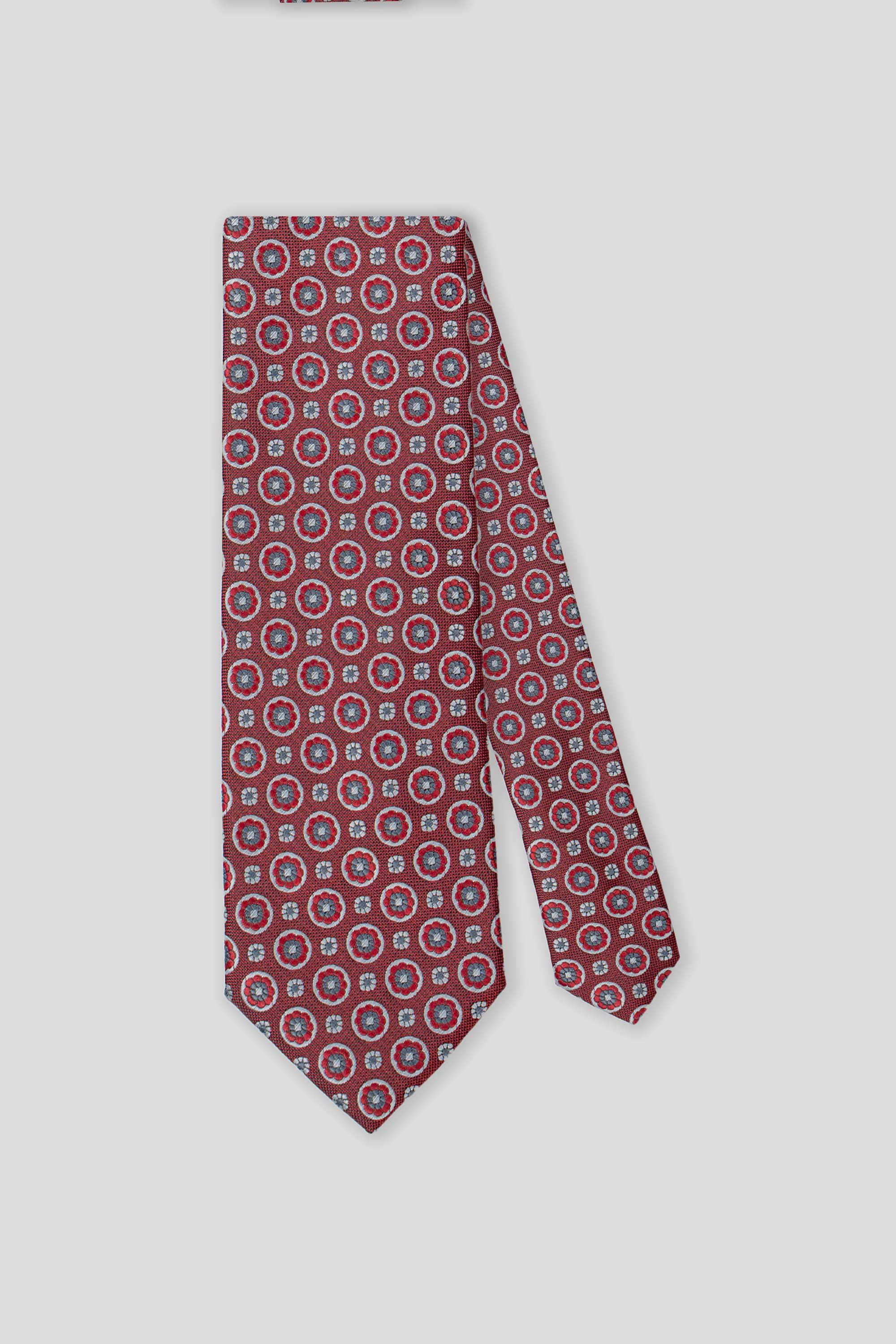 Rødt blomstret slips PVD