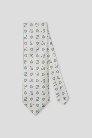 Off-white blomstret silkeslips PVD