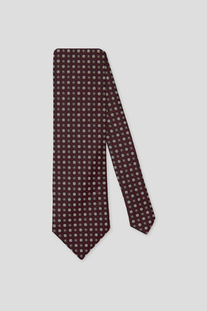 Bordeaux blomstret silkeslips