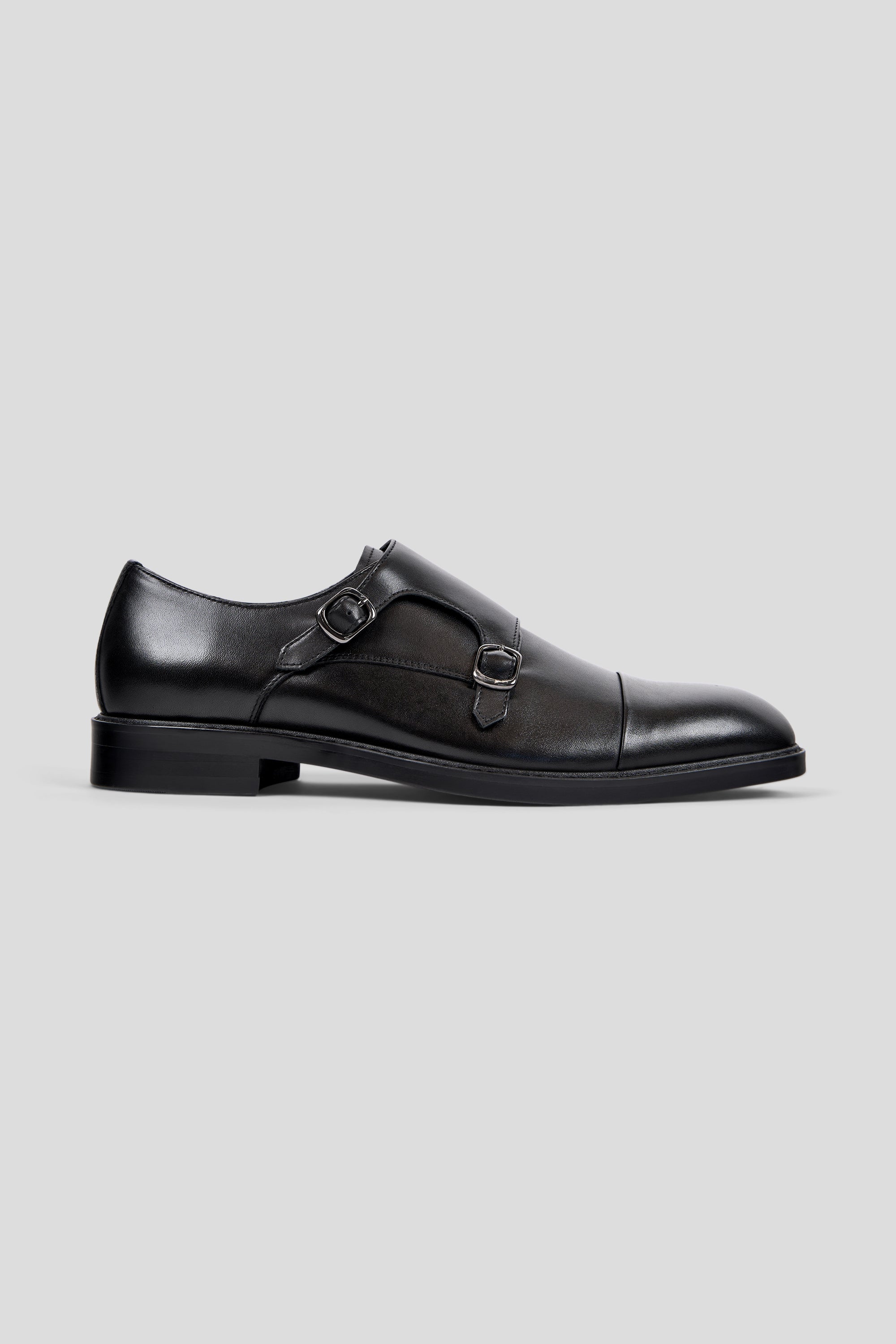 Sort dobbelt monk strap sko Ahler