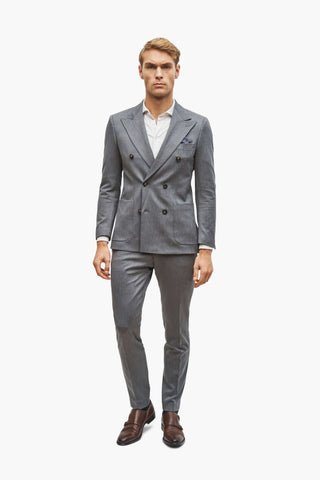 Marseille grey doublebreasted two-piece suit | 2750.00 kr | Suit Club