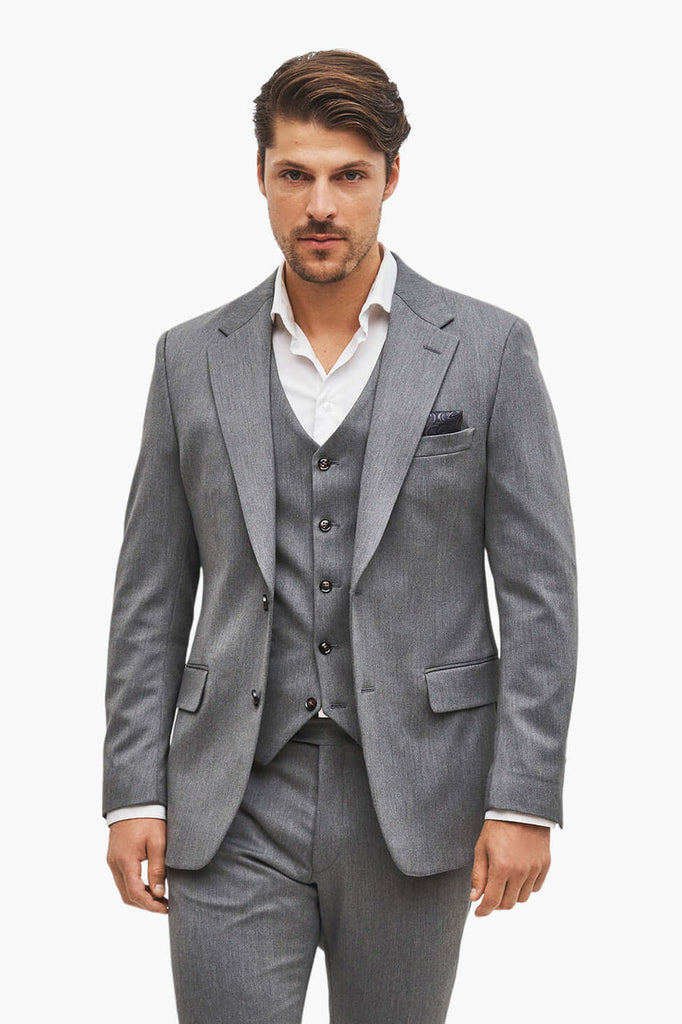 Marseille grey three-piece suit | 3250.00 kr | Suit Club
