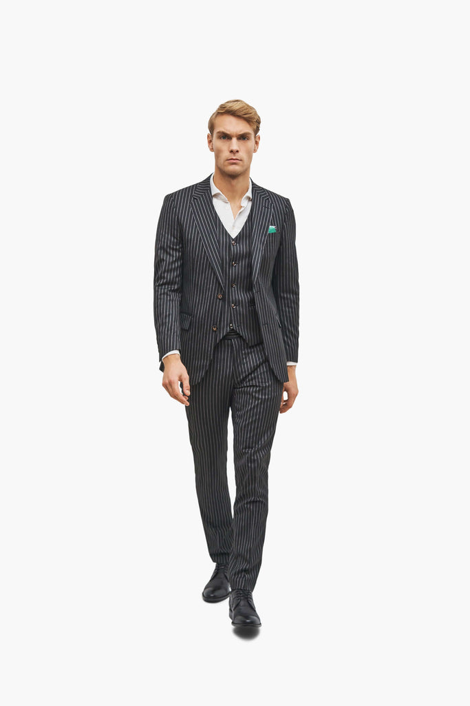 Milano black three-piece suit | 3250.00 kr | Suit Club